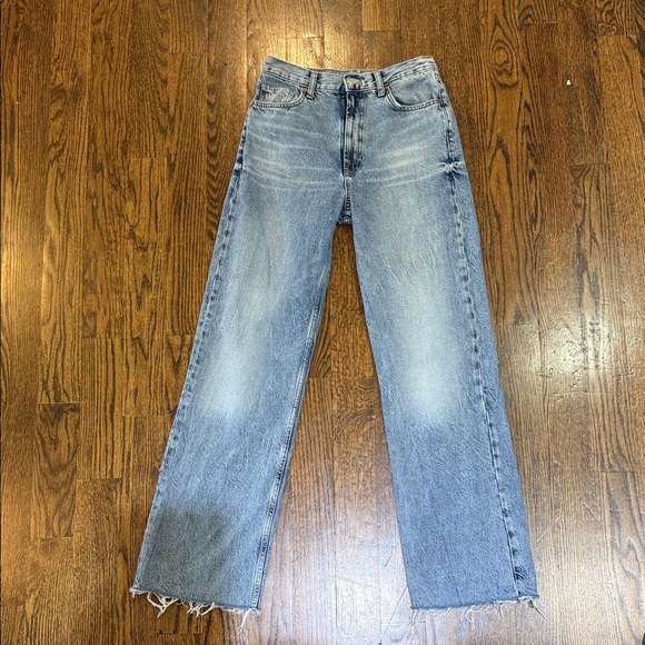 Zara Blue Flare & Wide Leg Jeans - Picture 8 of 11